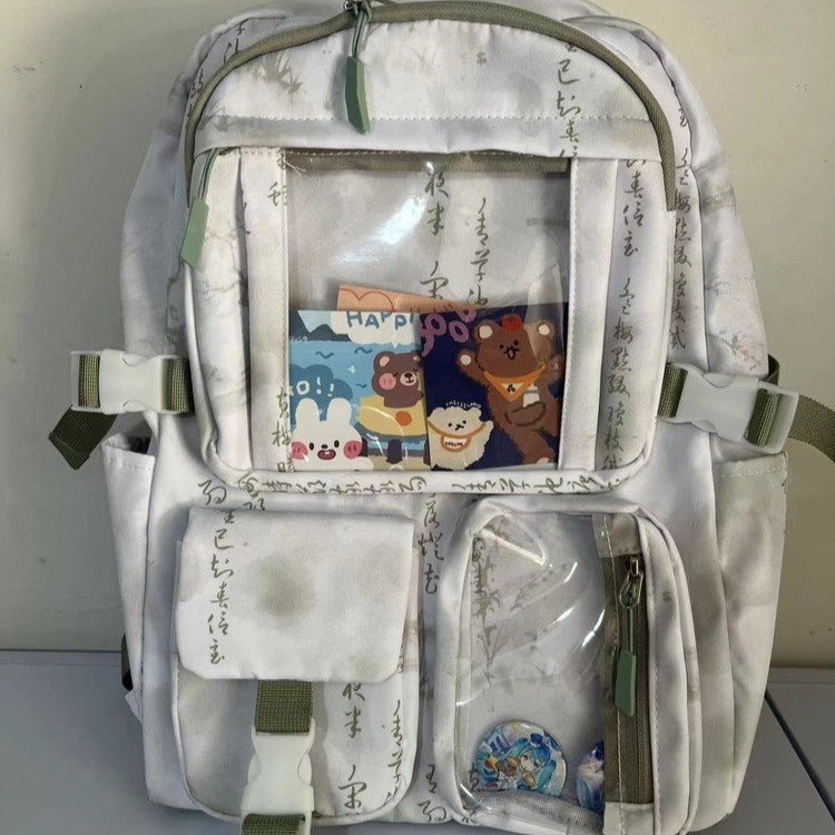 New Chinese style schoolbag female large capacity student backpack junior high school girl high school student casual computer backpack