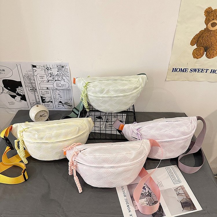 Cute and lightweight niche cross-body waist bag Japanese ins fresh and simple versatile small bag female forest girl chest bag