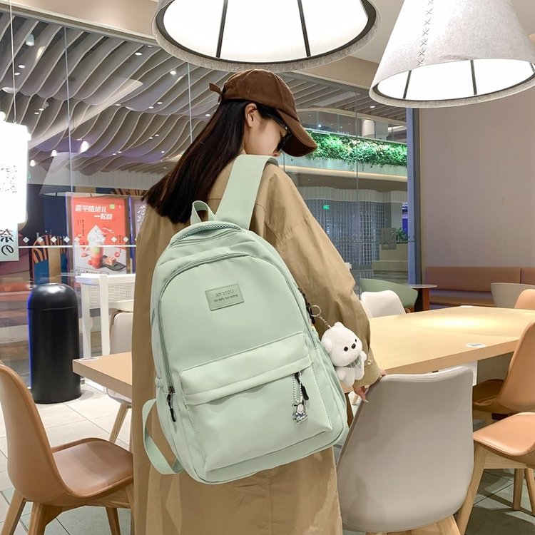 Forest large-capacity high school college student schoolbag female simple and versatile ins campus style backpack female computer backpack