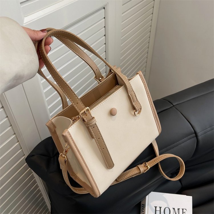 Large-capacity bag for women 2024 new versatile college student niche crossbody bag high-end commuter tote handbag