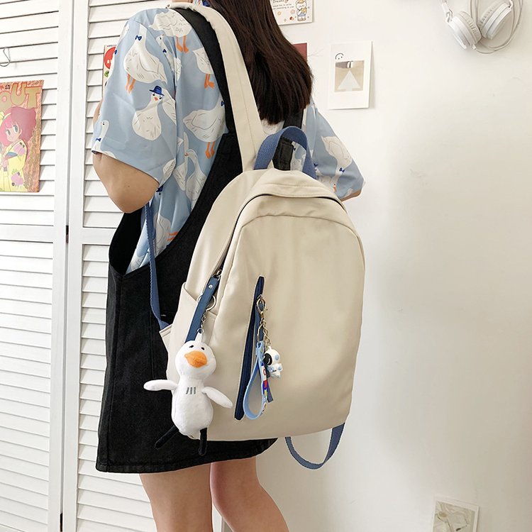 Japanese school bag female college student simple versatile backpack junior high school student school bag Korean version Harajuku high school student backpack
