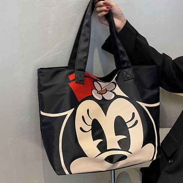 Large-capacity handbag for women 2024 new autumn and winter fashion Oxford cloth tote bag cartoon shoulder large shopping bag trendy