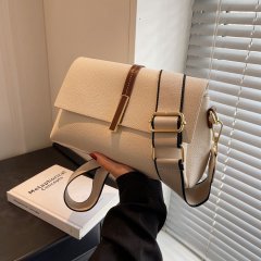 This year's popular bags for women are versatile in summer, 2024 new high-end wide-band shoulder crossbody bag, popular small square bag
