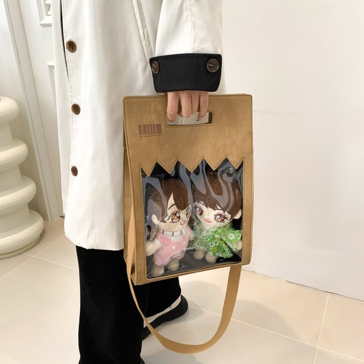 2024 New Campus Outing Bag 20CM Baby Bag Pain Bag Dual-Purpose Student Cute Print Daily Shoulder Crossbody Bag
