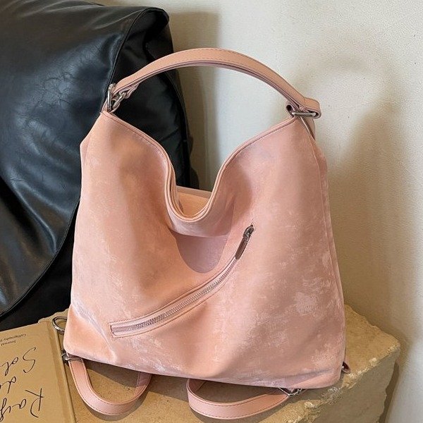 Tote bag for women 2024 new large-capacity commuter backpack, versatile single shoulder crossbody bag, high-end outdoor backpack