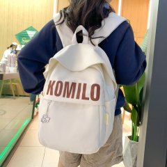 Small, fresh, casual and versatile backpack, simple and high-looking letter backpack, lightweight outing, trendy niche mommy bag