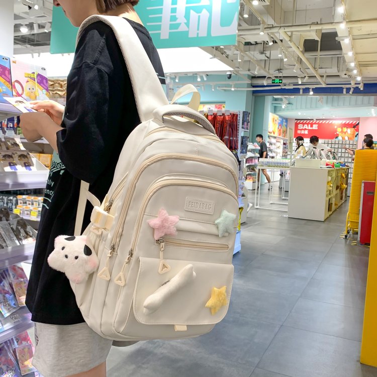 Not cool girl shop Japanese style ins junior high school student large capacity schoolbag female college student niche backpack travel backpack