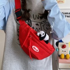 Simple and versatile chest bag for male students, sports cycling cross-body backpack, Japanese style ins fashion brand niche casual waist bag for women