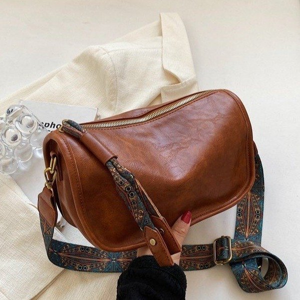 This year's popular bags for women, large capacity, new bohemian style wide shoulder strap crossbody bag, popular dumpling bag