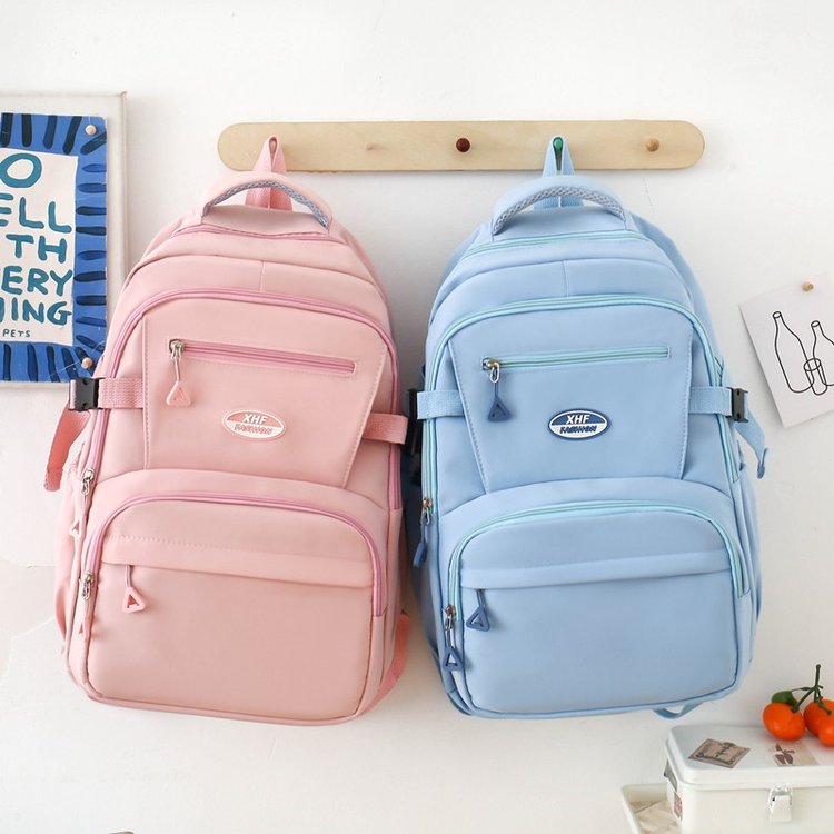 Korean ins girl campus casual versatile backpack junior high school student high school student schoolbag female large capacity backpack