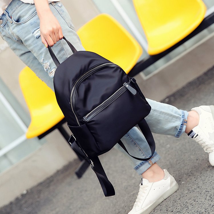 2024 new trendy school bag for women, Korean version, fashionable and versatile, Oxford cloth, nylon cloth backpack, women's travel small backpack