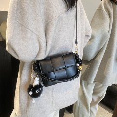 Bags Women's New Autumn and Winter Crossbody Bags Niche Design Retro Versatile Splicing Single Shoulder Handheld Small Square Bag