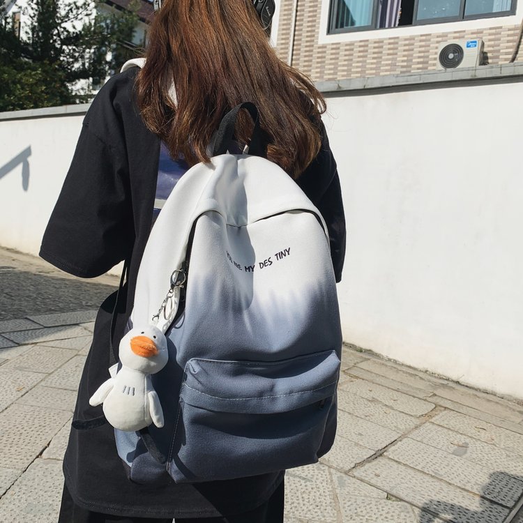 2024 new junior high school student backpack ins Korean version gradient backpack primary school student school bag female college student backpack trend