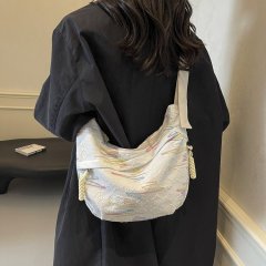 Summer big bag for women 2024 new fashion popular shoulder bag large capacity class commuting crossbody dumpling bag