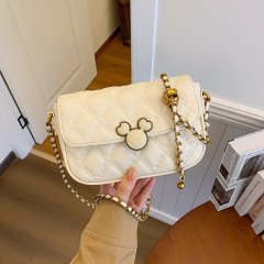 Diamond chain small bag for women 2024 new style versatile spring and summer small square bag Korean version popular popular crossbody bag