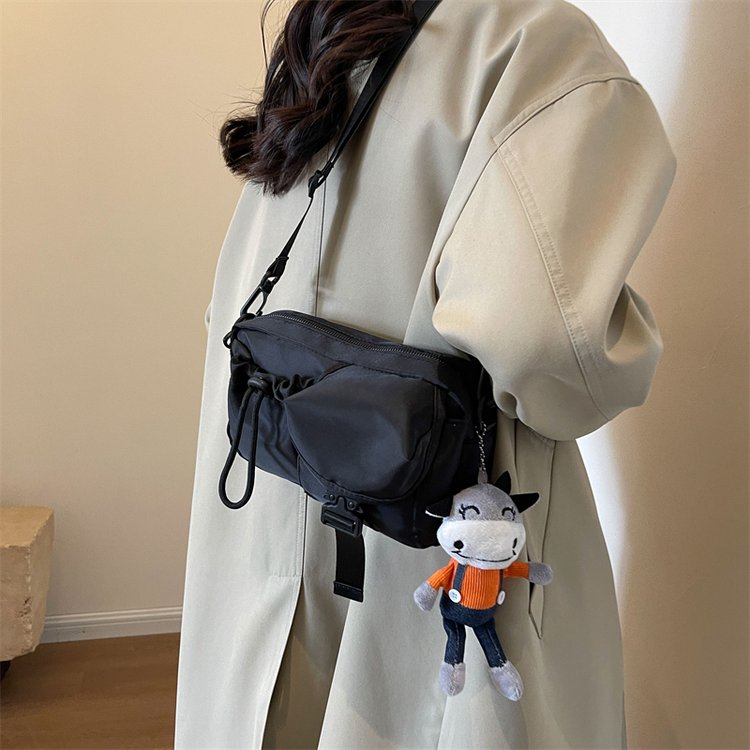 Oxford cloth bag women's 2024 new autumn and winter crossbody bag, versatile, high-end, fashionable, single-shoulder small square bag