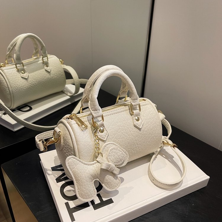 High-end Boston Pillow Handbag Casual Versatile Crossbody Bag 2024 New Soft Leather Women's Bag Shoulder Bag