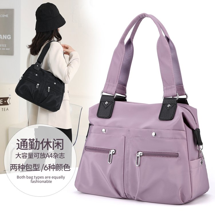 Lightweight new style women's high-end work tote bag large capacity commuter shoulder canvas bag fashionable large bag
