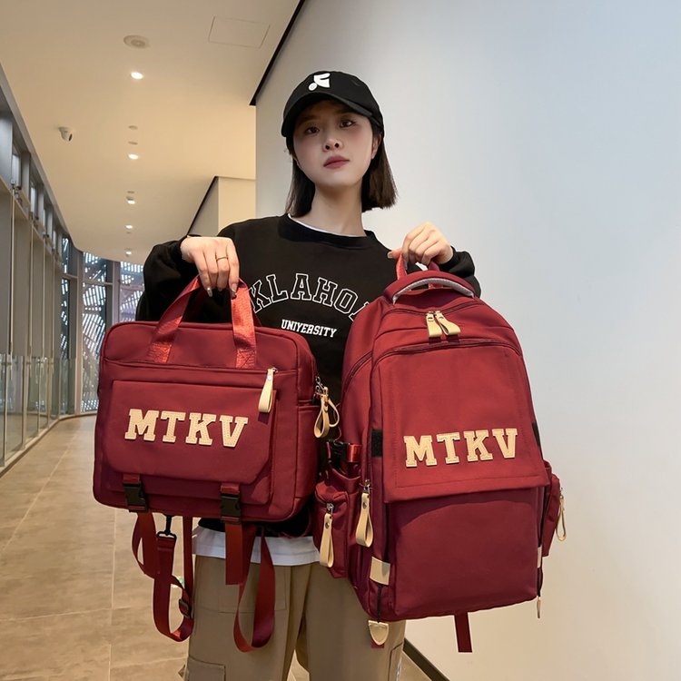 Cross-border 2024 new high school student schoolbag male college student large capacity junior high school student backpack female fashion backpack