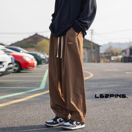 New autumn style cityboy large size retro American straight pants