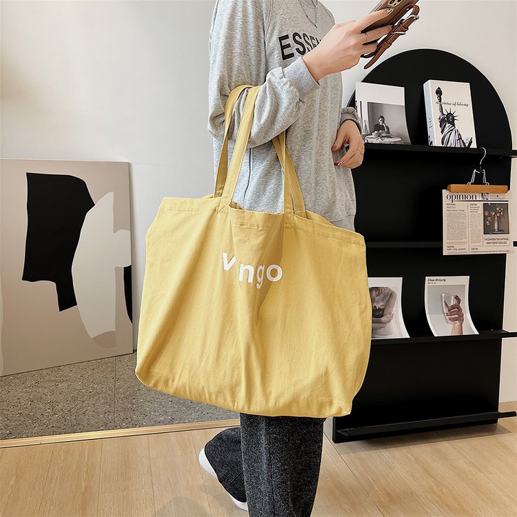 Art Institute Series Lazy Fashion Cool English Print Simple Large Capacity Casual Women's Bag