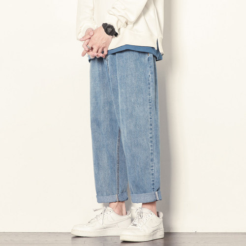 2024 new autumn Japanese style large size basic jeans