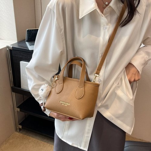 Fashionable and sweet handheld small bag for women, new style bucket bag, high-end texture, single shoulder crossbody bag, dropshipping