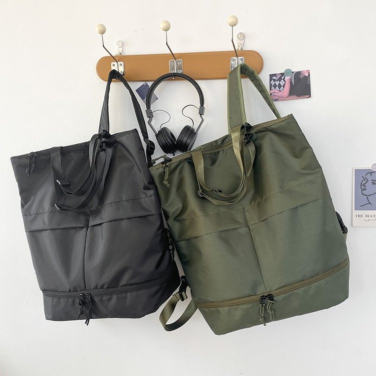 U's new casual solid color men's and women's bags dual-purpose backpack shoulder straps adjustable and water-repellent