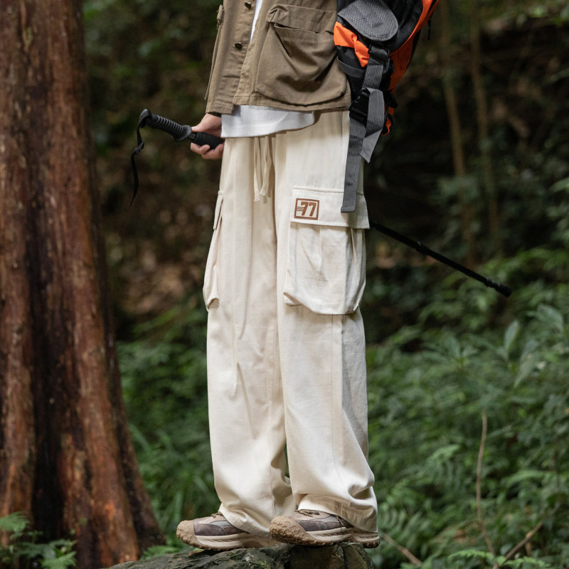 Quality autumn new large pocket overalls loose casual pants
