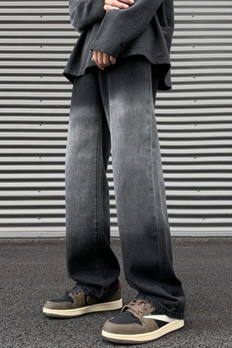 2024 new autumn outdoor large size American style contrasting color jeans