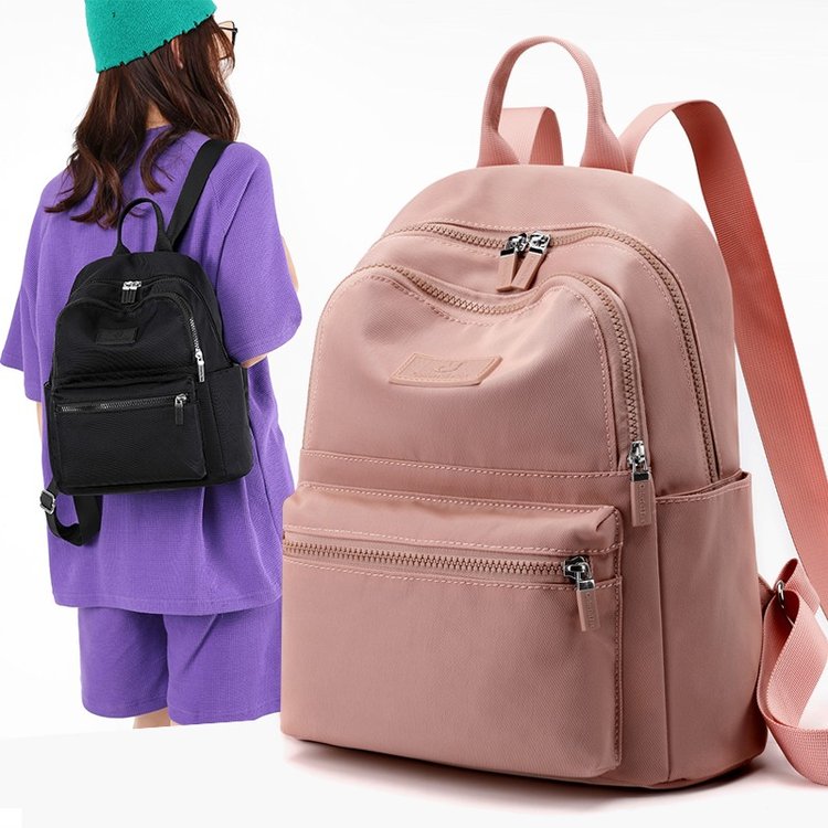 Backpack for men and women, large capacity, water-repellent nylon backpack, travel casual, fashionable, slip-on trolley suitcase backpack