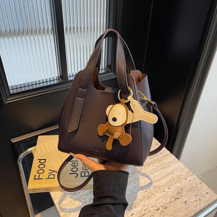 Bags Korean high-end versatile bucket bag autumn and winter 2024 new retro ladies crossbody bag portable mother-in-law bag