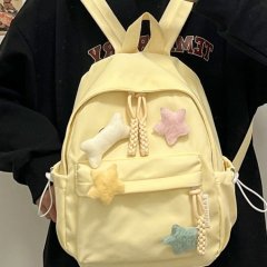 Schoolbags for elementary school girls, high school students, and college students, simple and versatile, girly, youthful, treasure backpacks