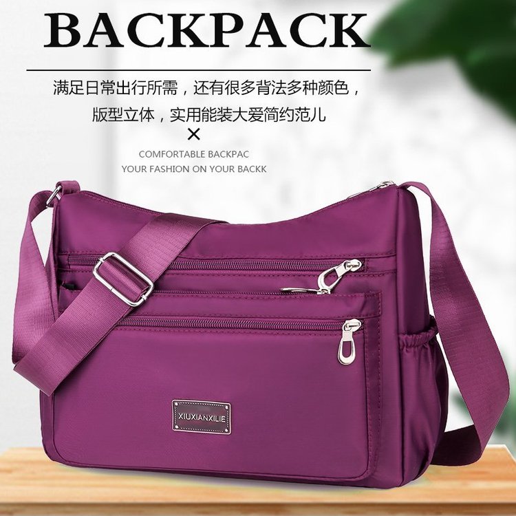 2024 New Bags for Middle-aged and Elderly Mothers, Oxford Cloth Canvas Bags, Large Capacity Shoulder Bags, Messenger Bags, Women’s Bags