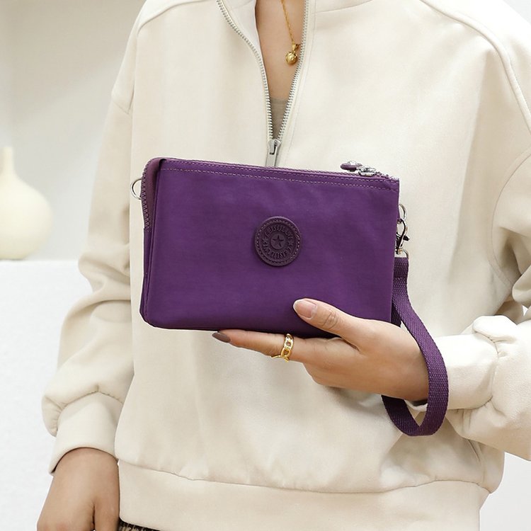 Wholesale mobile phone coin purse multi-layer large capacity casual clutch women's bag Oxford cloth high-quality texture mother's hand bag