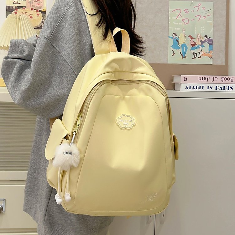 Large-capacity schoolbag female Japanese girl college style high school student college student backpack simple casual versatile backpack
