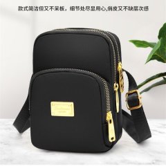 New Korean style casual large screen mobile phone bag shoulder bag women's Oxford crossbody bag vertical mobile phone bag small bag