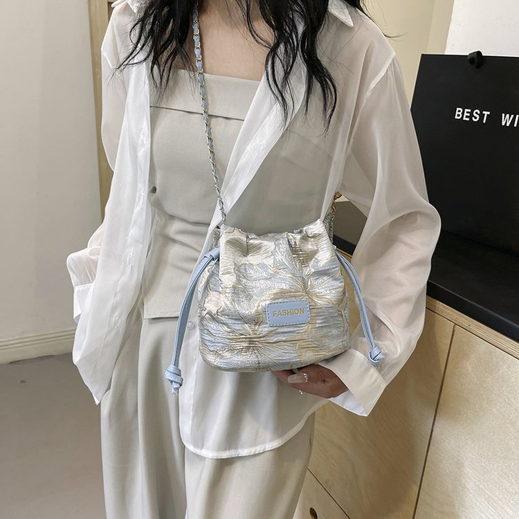 New Chinese style national style embroidered summer small bag for women 2024 new fashion bucket bag high-end shoulder crossbody bag