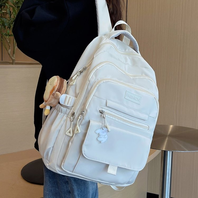 Good-looking Japanese style junior high school large-capacity backpack, simple and versatile school bag, high school female college student computer backpack