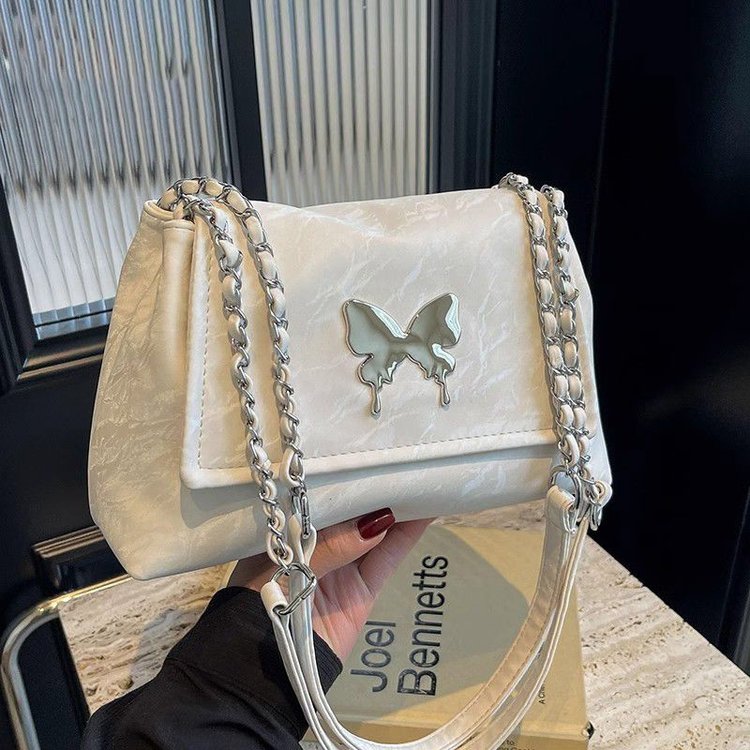 2024 high-quality women's large-capacity commuting butterfly element versatile tote bag for travel single shoulder crossbody bag