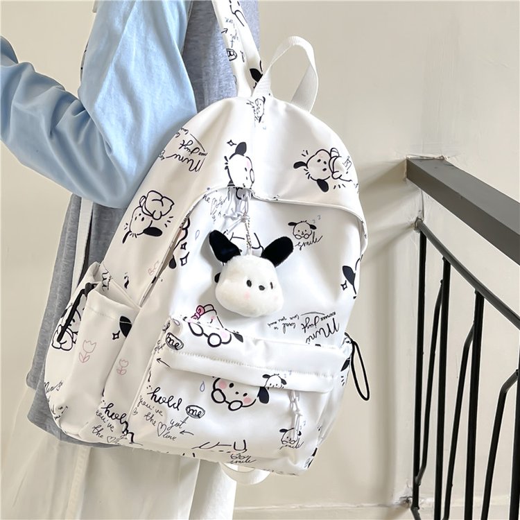 Niche pacha dog girl schoolbag junior high school student ins soft girl backpack female high school student large capacity backpack female
