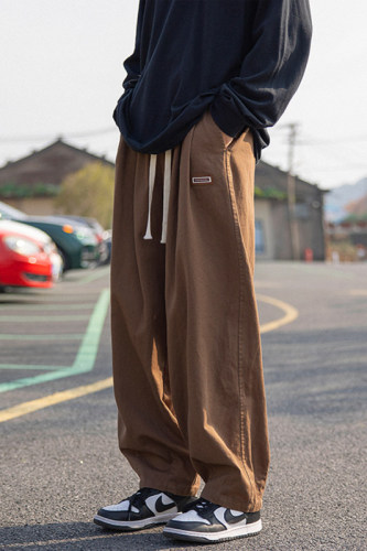 New autumn style cityboy large size retro American straight pants