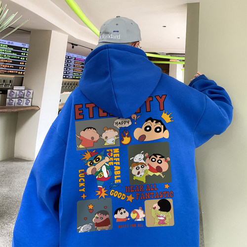 Live broadcast 360g heavyweight American trendy brand printed sweatshirt