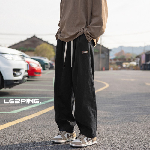 New autumn style cityboy large size retro American straight pants