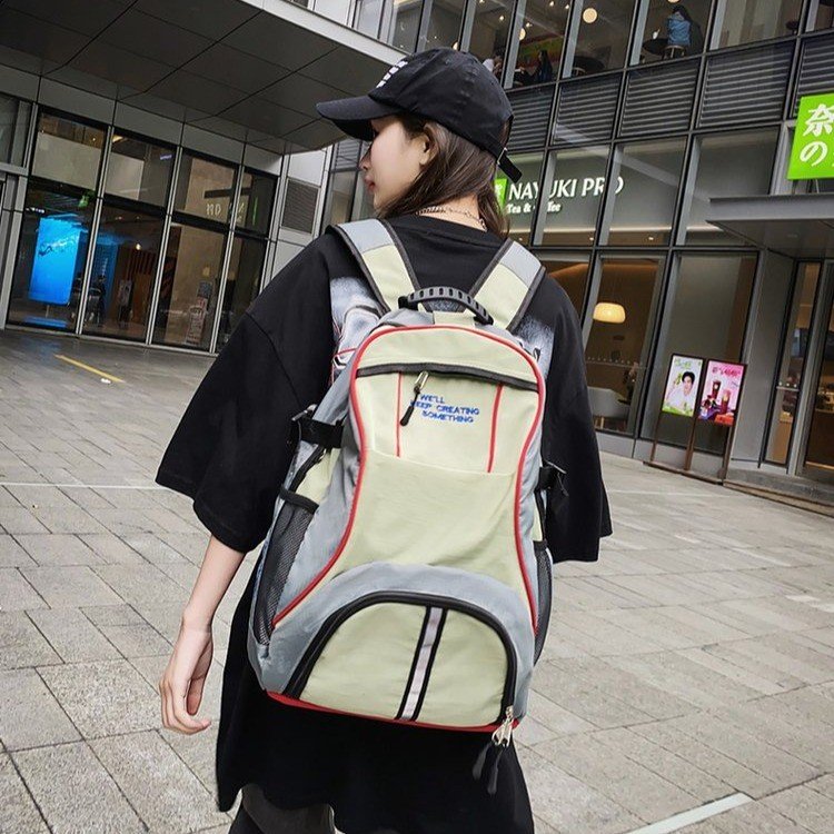 TYGA new spring and summer niche design retro color matching student schoolbag large capacity backpack travel outdoor backpack