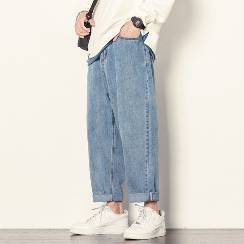 2024 new autumn Japanese style large size basic jeans