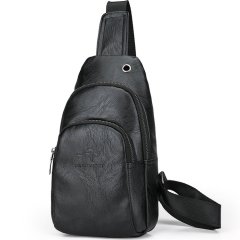 Men's bags, men's chest bags, genuine leather texture fashion backpacks, men's cross-shoulder bags, new shoulder cross-body bags