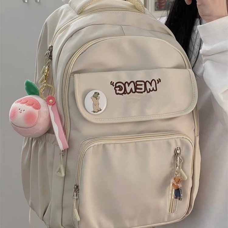 Backpack Female College Student Backpack School Bag New Large Capacity Multi-compartment Lightweight High School Backpack Versatile Travel