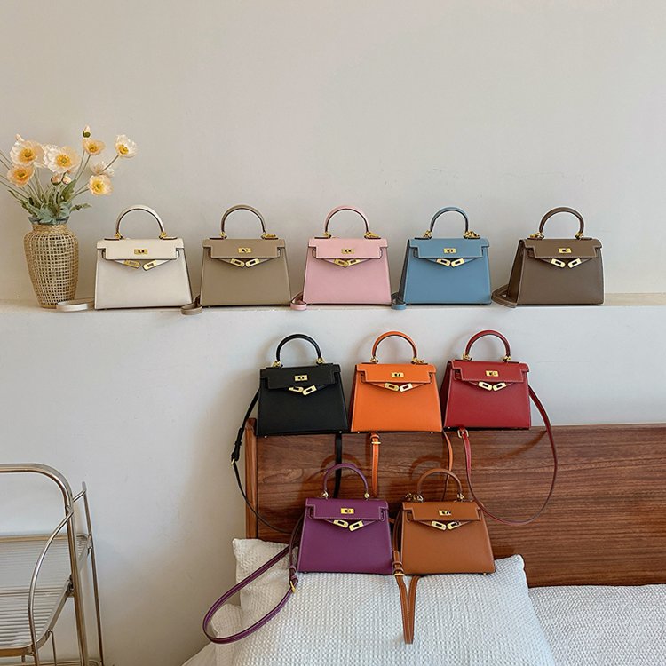 High-end bags, Western-style mini handheld Kelly bags, women's new autumn and winter fashionable versatile shoulder crossbody bags