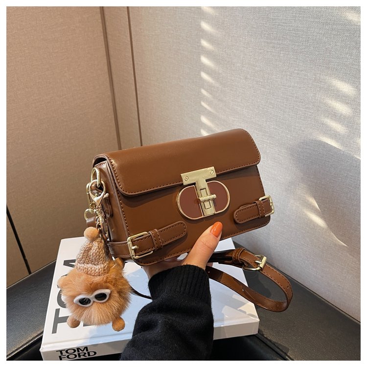 Retro textured small bag autumn and winter new women's bag popular fashion versatile crossbody bag temperament small square bag